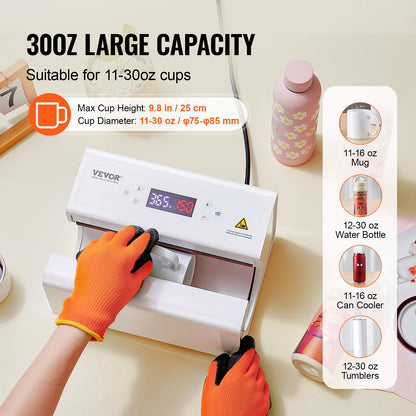 VEVOR 16x20 Heat Press, 1700W High Pressure Clamshell Heat Press Machine for T Shirts, Large Professional Digital Control Heat Transfer Machine for Sublimation, Vinyl, Heat Transfer Projects