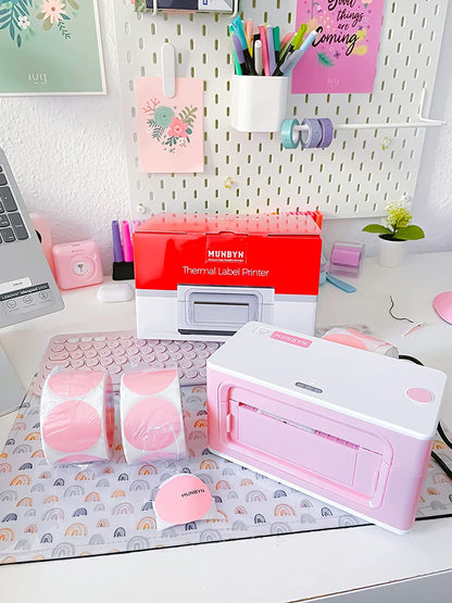 MUNBYN Shipping Label Printer RealWriter 941, 4x6 Label Printer for Shipping Packages, USB Thermal Printer for Home Shipping Small Business, Compatible with macOS, Windows (USB Only)