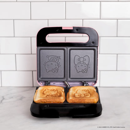 Uncanny Brands Jurassic Park Grilled Cheese Maker- Panini Press and Compact Indoor Grill- Opens 180 Degrees for Burgers