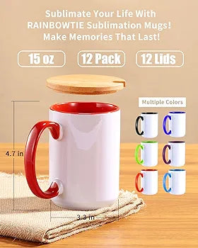 12 by 10 5In1 Heat Press and Free 12 piece sublimation mug set