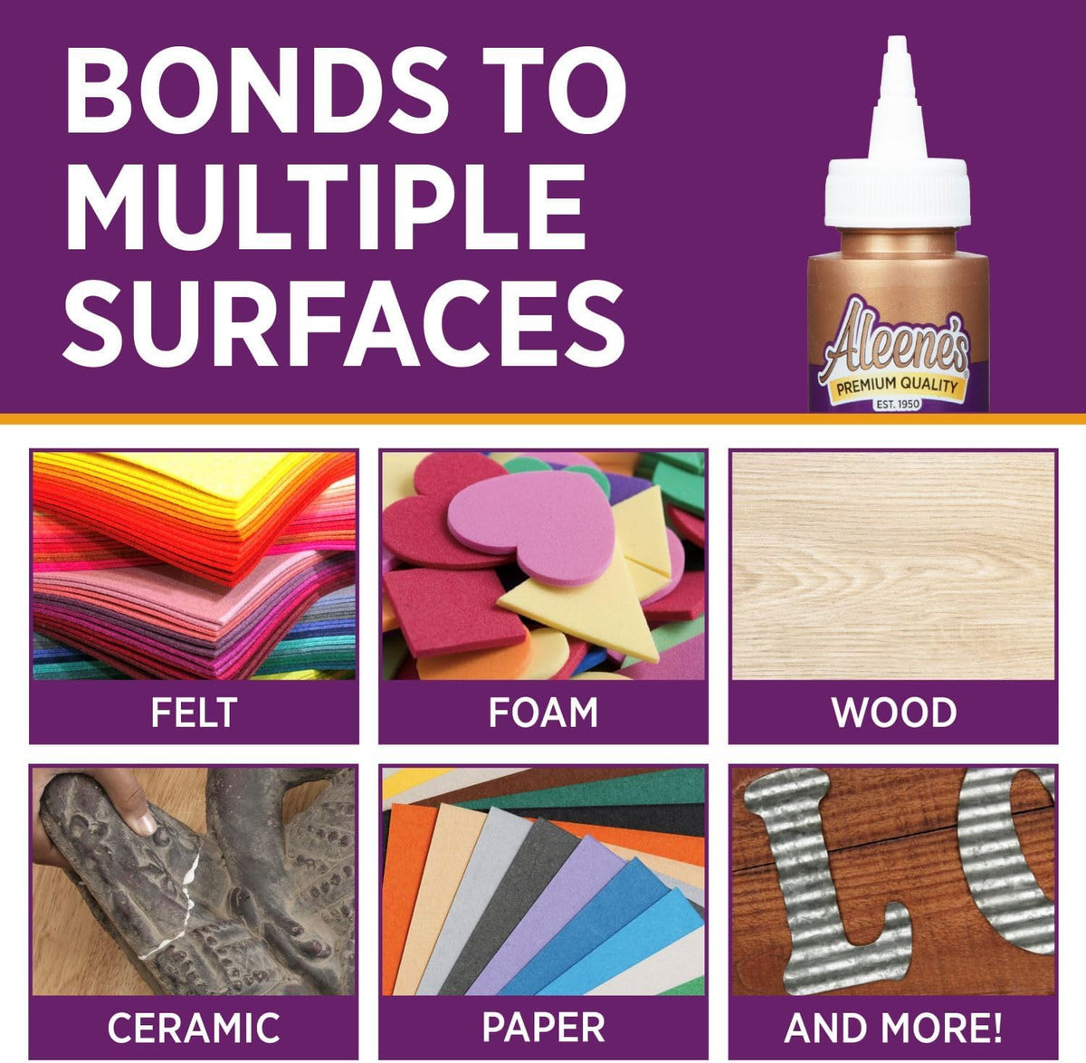 Aleene's Original Tacky Glue, All Purpose Adhesive, Perfect for Crafts and DIY Projects, Dries Fast and Clear, 2 fl