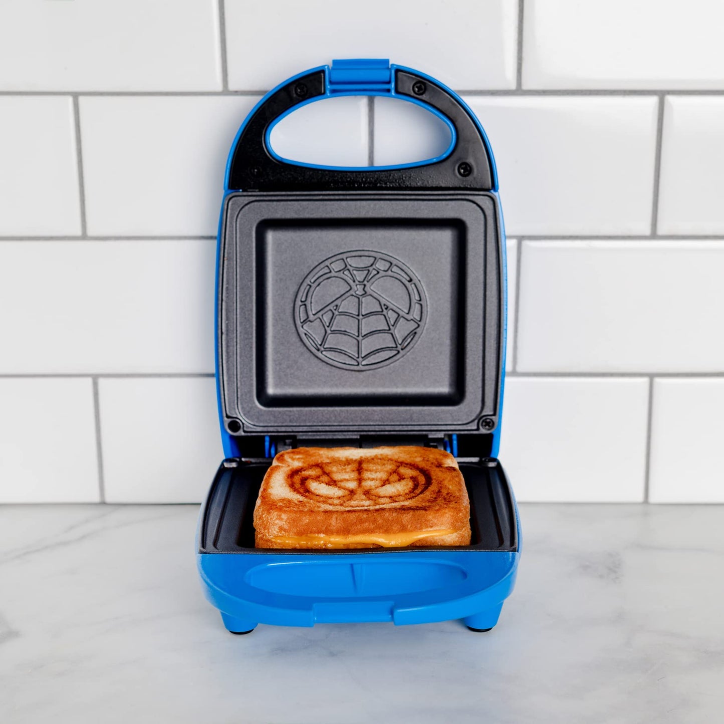 Uncanny Brands Jurassic Park Grilled Cheese Maker- Panini Press and Compact Indoor Grill- Opens 180 Degrees for Burgers