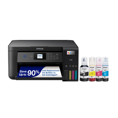 Epson EcoTank ET-4800 Wireless All-in-One Cartridge-Free Supertank Printer with Scanner, Copier, Fax, ADF and Ethernet – Ideal-for Your Home Office, White