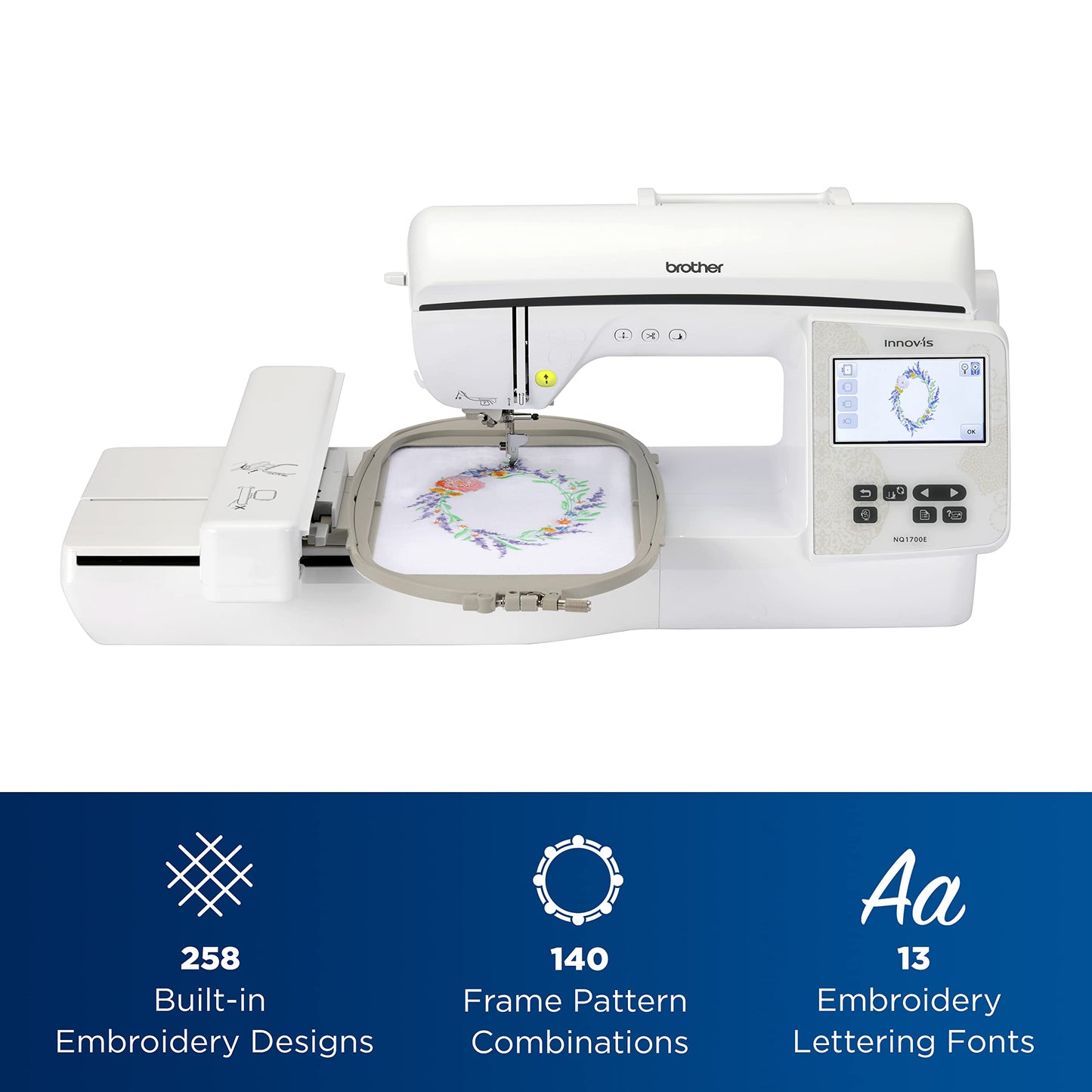 Brother Inno-vis NQ1700E Embroidery Machine With BES Blue Software