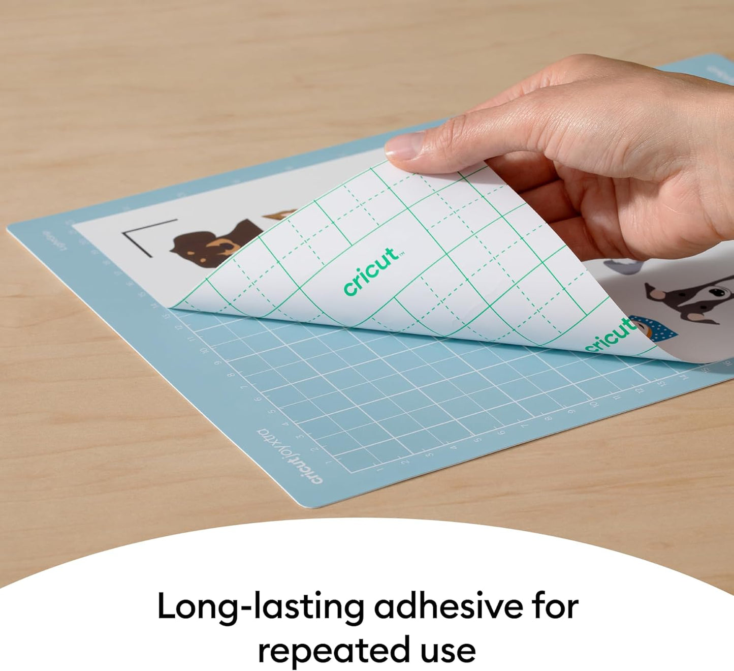 Cricut Light Grip Cutting Mat 8.5in x 12in, Reusable Cutting Mats for Crafts, Use with Printer Paper, Vellum, Light Cardstock & More