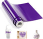 HTVRONT Purple htv Vinyl - 12" x 5 FT Roll