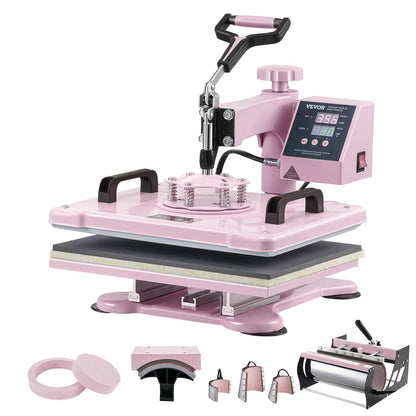 VEVOR 16x20 Heat Press, 1700W High Pressure Clamshell Heat Press Machine for T Shirts, Large Professional Digital Control Heat Transfer Machine for Sublimation, Vinyl, Heat Transfer Projects