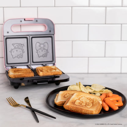 Uncanny Brands Jurassic Park Grilled Cheese Maker- Panini Press and Compact Indoor Grill- Opens 180 Degrees for Burgers