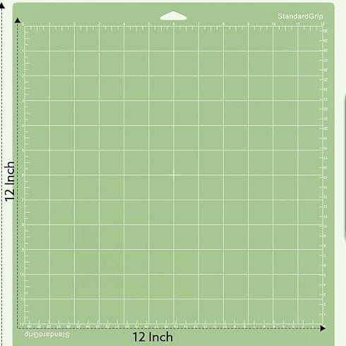 Non-Slip 12x12 Inch Green Cut Mats (Standard Grip) for Explore One/Maker2 & 3/Air/Air 2, DIY Crafty