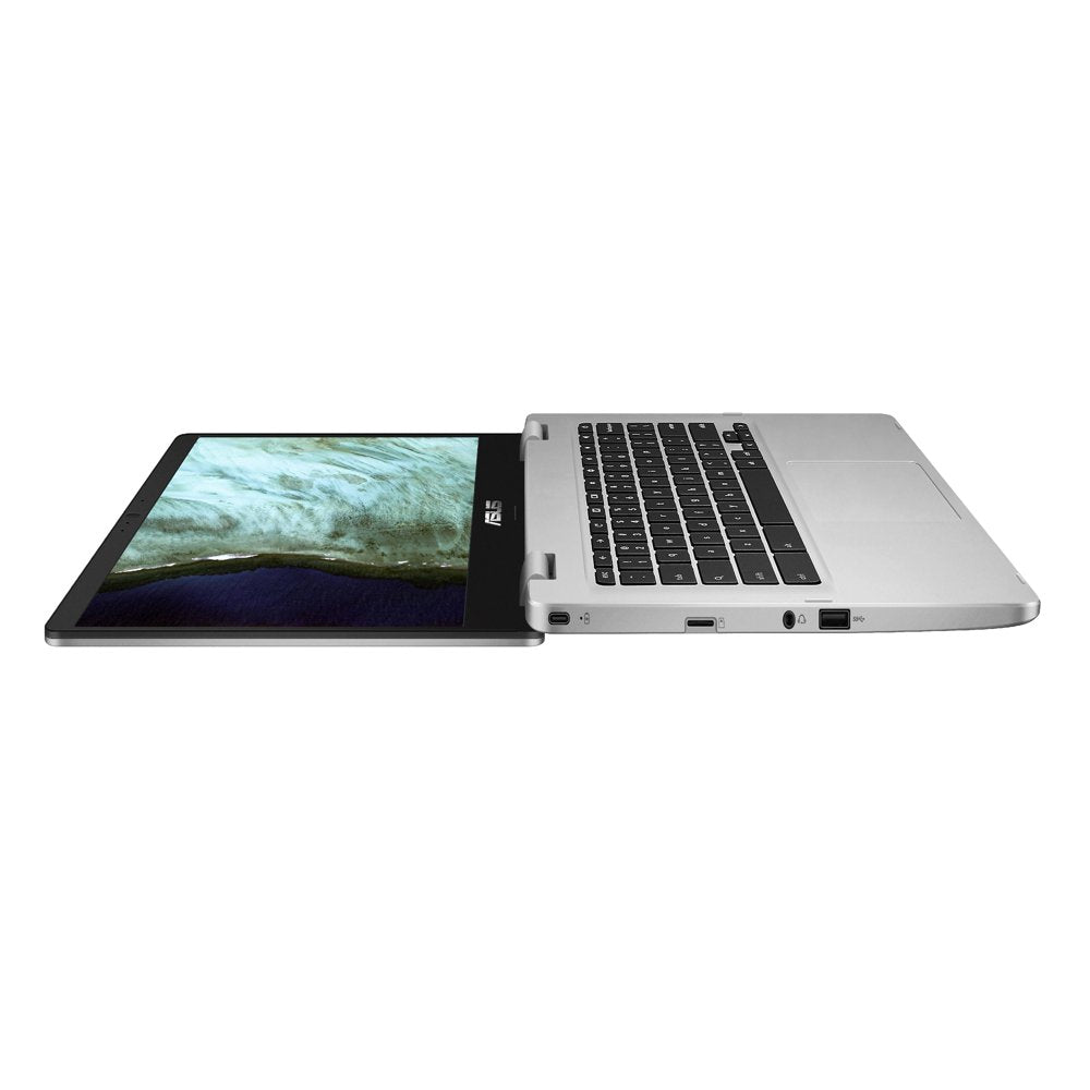 C423 Chromebook, 14" Intel Celeron N3350, 4GB RAM, 64GB Emmc, Chrome OS, Silver Metal, C423NA-WB04