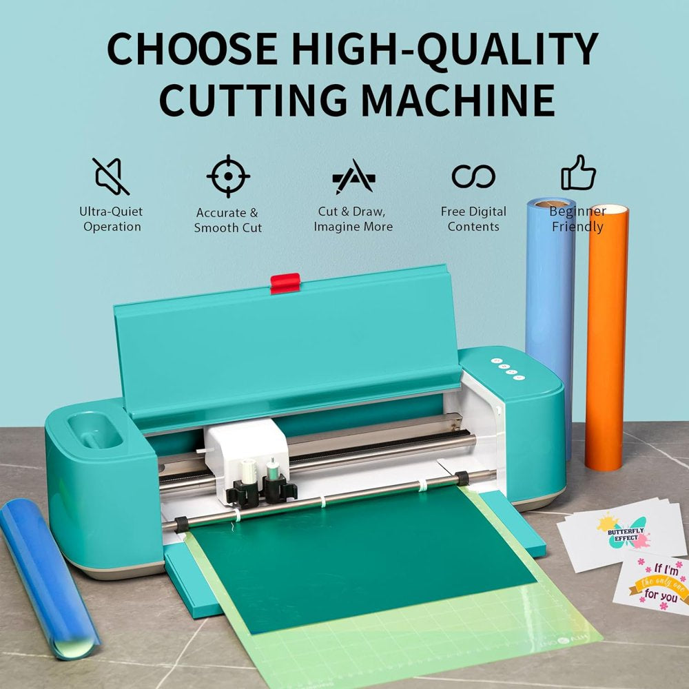 HTVRONT by  DIY Cutting Machine for All Vinyl Crafts W/ Bluetooth & USB for Windows & Mac Vinyl Cutter Machine for Cricut Vinyl