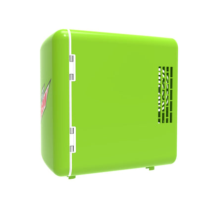 Mountain Dew New 6-Can Mini Capacity Cooler, MIS134MD, Green, Compact Design, Reversible Door, 9.5 Inches