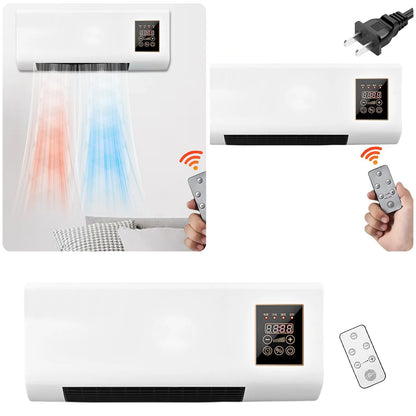 Air Conditioner, Wall Mounted Air Conditioner and Heater, Portable Air Conditioners No Windows Needed,Mini Split Heating System Air Supply Fan Unit, Remote for Bedroom Indoor Living Room
