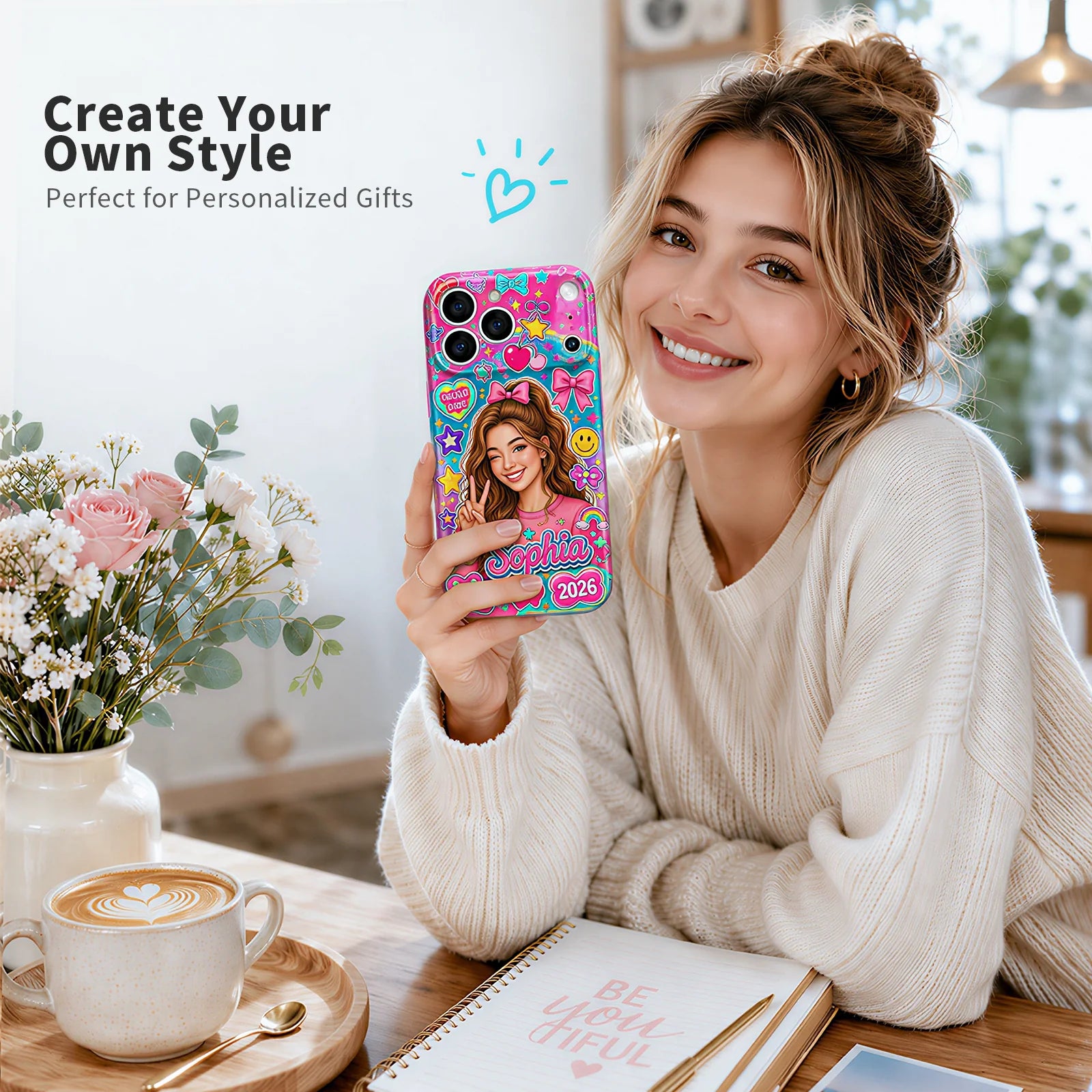 3D Iphone Case Kit with 1 Pack 3D Printing Metal Mold Iphone Cover Tool and 8 Pack Blank Sublimation Phone Case for Iphone(Ship from China)
