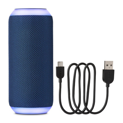 Medium Rugged Speaker with Bluetooth Wireless Technology and LED Lighting, Navy