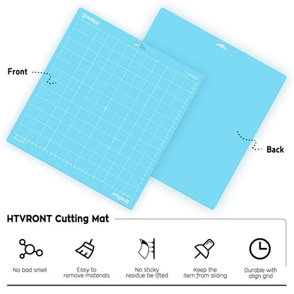 HTVRONT Standard Grip Cutting Mat for Cricut, 6 Pack Cutting Mat 12x12 for Cricut Explore Air 2/Air/One/Maker， Standard Adhesive Sticky Quilting Cutting Mats Replacement Accessories for Cricut