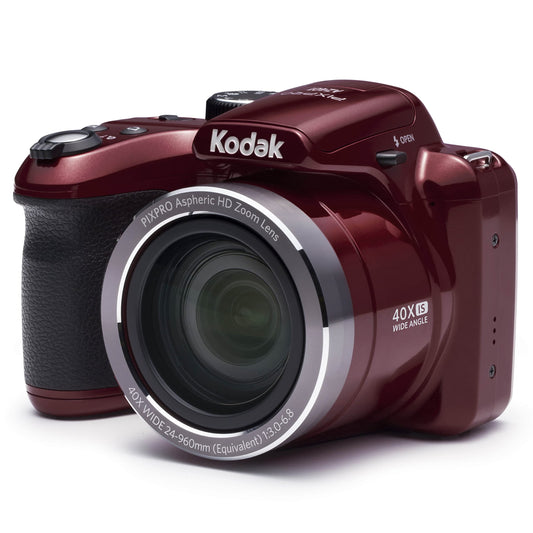 Kodak AZ401RD Point & Shoot Digital Camera with 3" LCD, Red