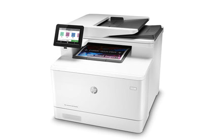 HP Color LaserJet Pro MFP 4301fdn Printer, Print, scan, copy, fax, Fast speeds, Easy setup, Mobile printing, Advanced security, Best-for-small teams, 16.6 x 17.1 x 15.1 in,white