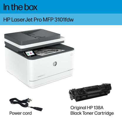 HP Laserjet Pro MFP 3101fdw Wireless Laser All-in-One Monochrome Printer