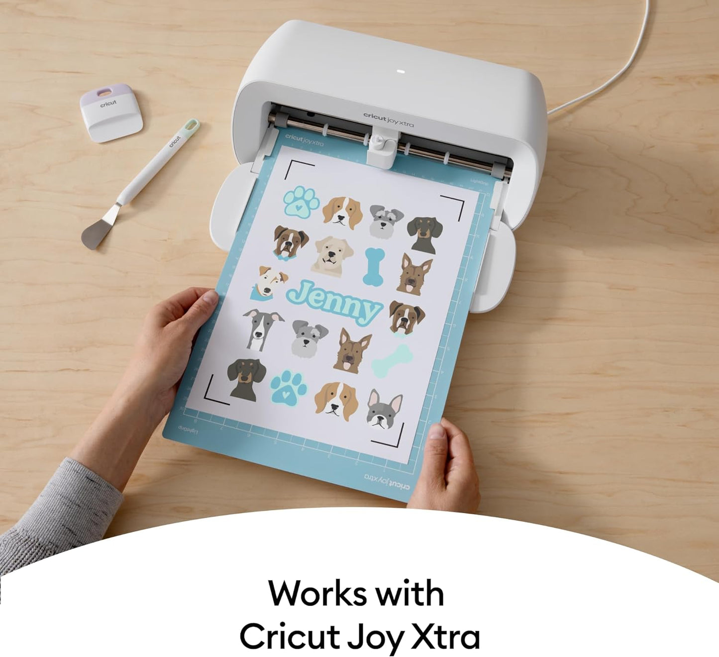 Cricut Light Grip Cutting Mat 8.5in x 12in, Reusable Cutting Mats for Crafts, Use with Printer Paper, Vellum, Light Cardstock & More