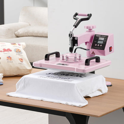 VEVOR 16x20 Heat Press, 1700W High Pressure Clamshell Heat Press Machine for T Shirts, Large Professional Digital Control Heat Transfer Machine for Sublimation, Vinyl, Heat Transfer Projects