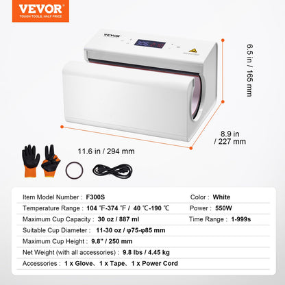 VEVOR 16x20 Heat Press, 1700W High Pressure Clamshell Heat Press Machine for T Shirts, Large Professional Digital Control Heat Transfer Machine for Sublimation, Vinyl, Heat Transfer Projects