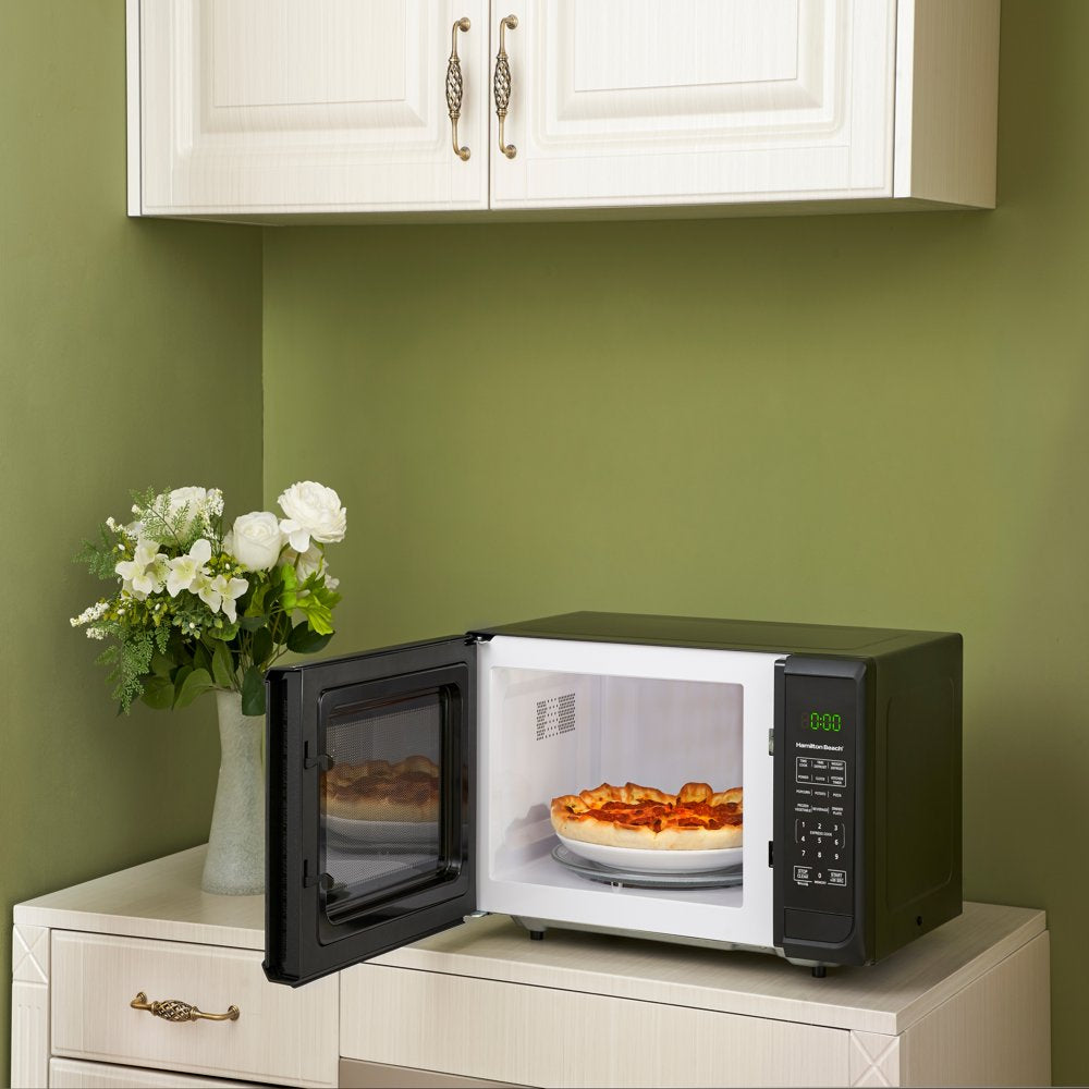 0.9 Cu. Ft. Matte Black Microwave Oven