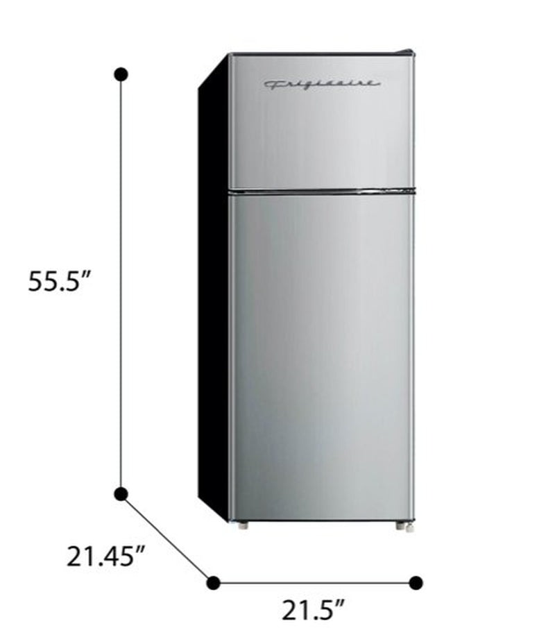 7.5 Cu. Ft. Retro Refrigerator, Platinum Series, Stainless Look (EFR749)