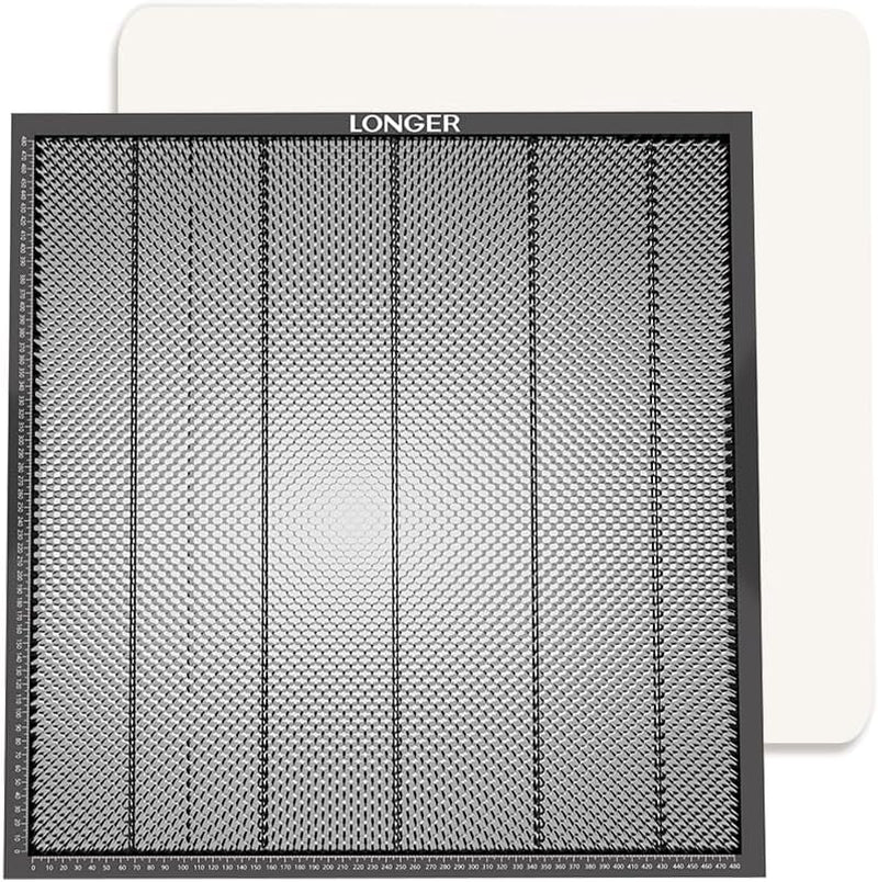 Longer Honeycomb Working Table, Soulmate for Engraver, Honeycomb Working Panel Set for RAY5, Fast Heat Dissipation and Desktop-Protecting, Compatible with All Laser Engraver Machines, 19.7"*19.7"