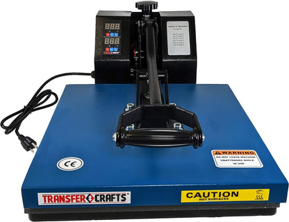 T-Shirt Heat Press & Digital Sublimation Machine (15X15 Blue)