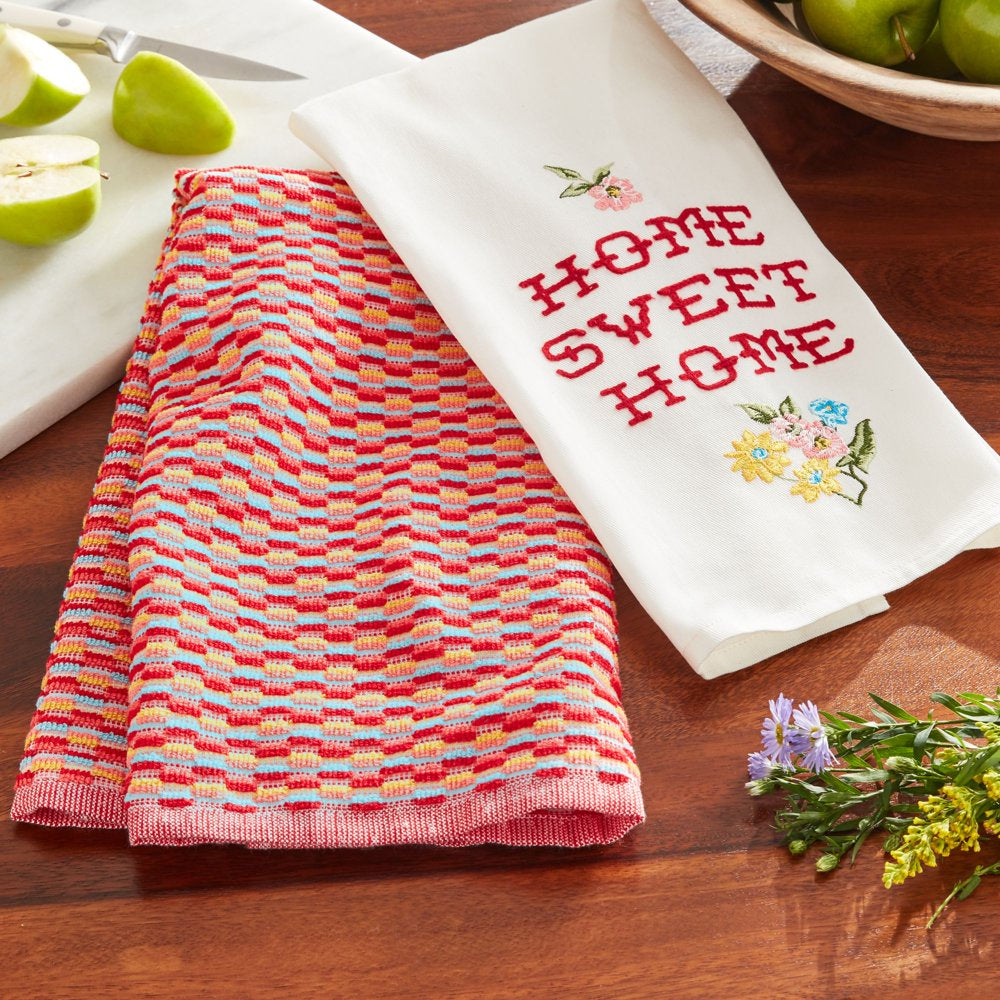 Home Sweet Home Kitchen Towel Set, Multicolor, 16"W X 28"L, 2 Piece