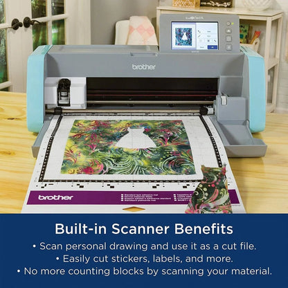 Brother Scanncut Sdx125E Wireless Machine W/ T-Shirt Vinyl Bundle