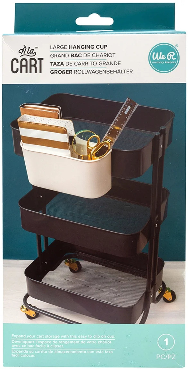 We R a La Cart Large Hanging Cup-White