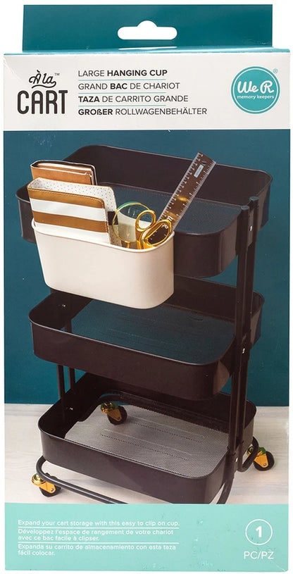 We R a La Cart Large Hanging Cup-White