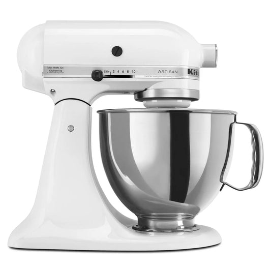 Artisan Series 5-Quart Tilt-Head Stand Mixer, White, KSM150PS