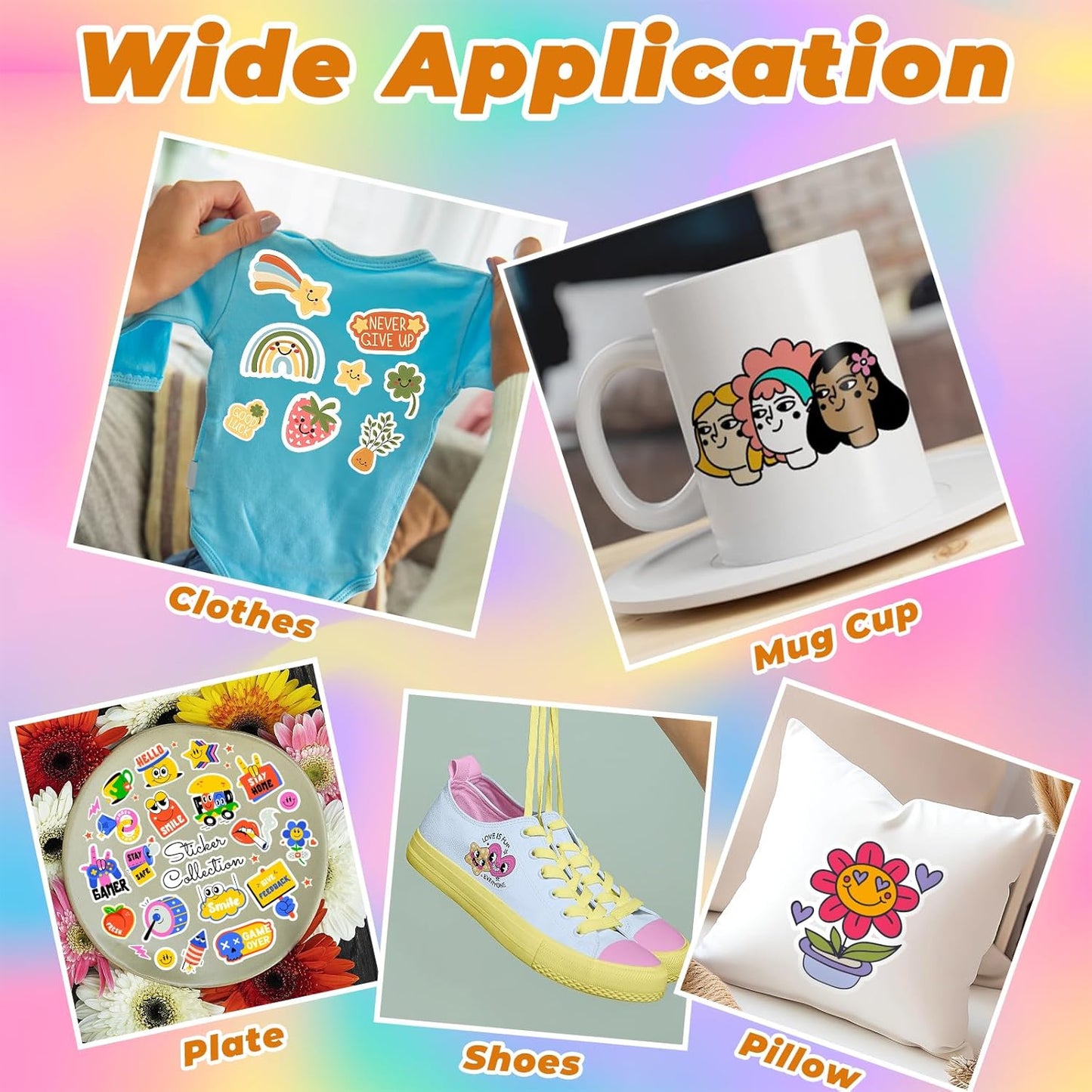 Sublimation Paper 8.3 X 11 Inches - 110 Sheets Sublimation Paper Compatible with Inkjet Printers & Sublimation Inks, High Transfer Efficiency for T-Shirts, Mugs, Crafts