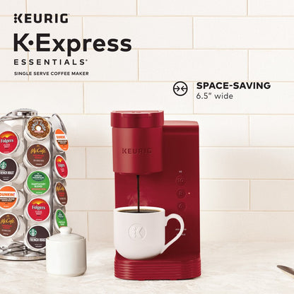 K-Express Essentials Single-Serve K-Cup Pod Coffee Maker, Red