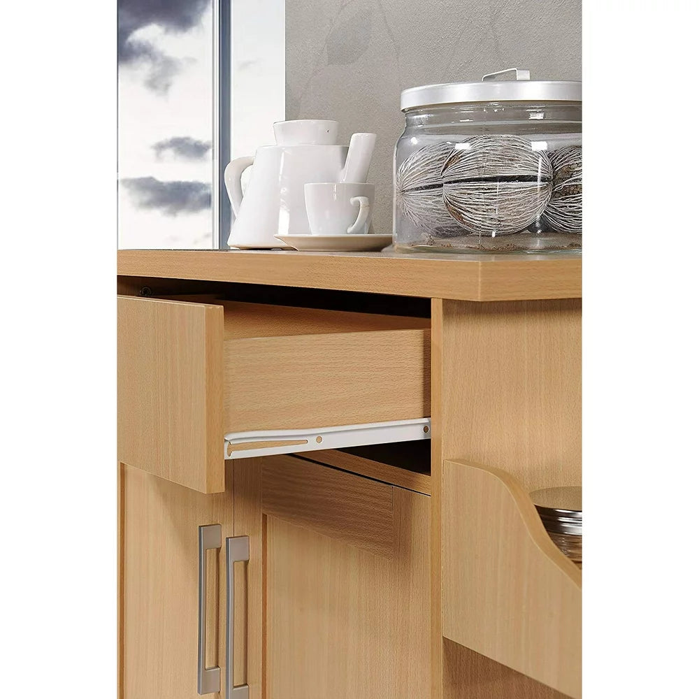 Modern Indoor Furniture Kitchen Island with Spice Rack plus Towel Holder