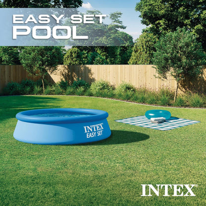 : : Easy Set Pool - 8' X 24" - Inflatable above Ground Swimming Pool, Puncture-Resistant Material, 513 Gal Cap, Kids-Family Water Play, 28106EH