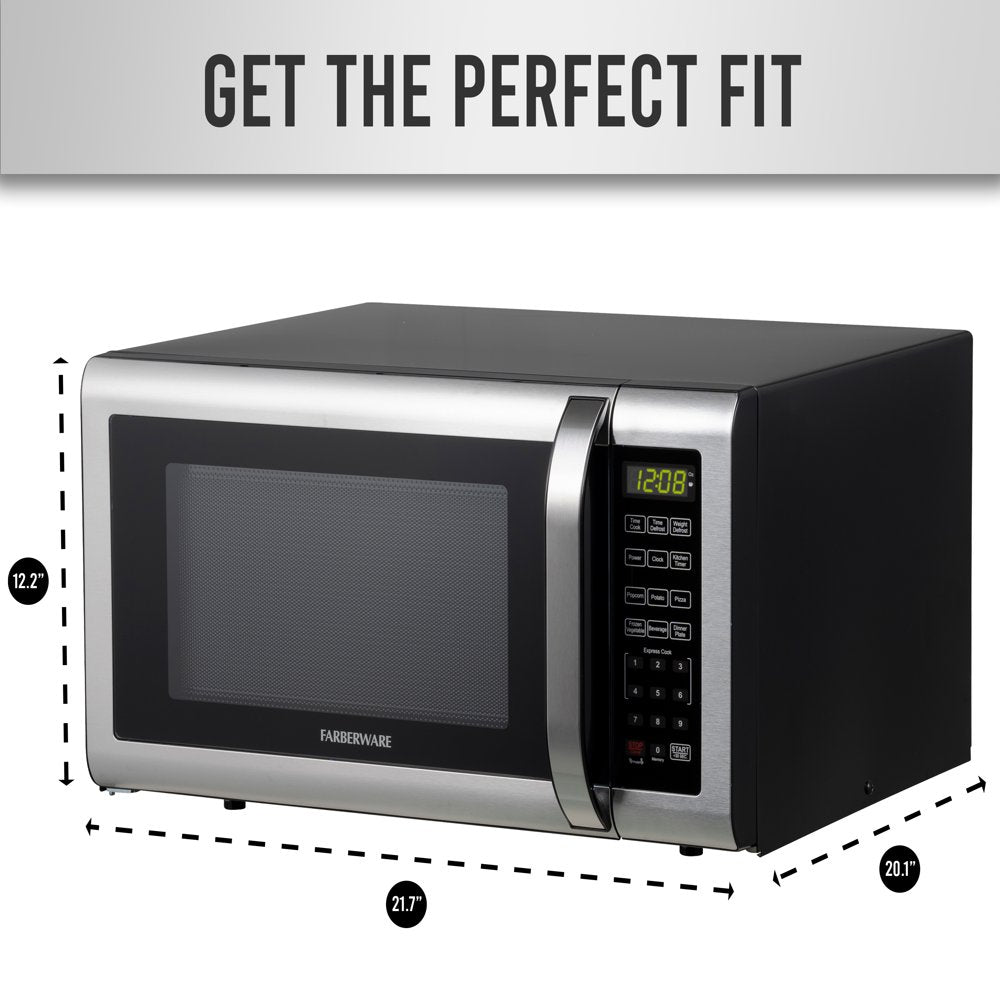 1.6 Microwave Oven, Brushed Stainless Steel