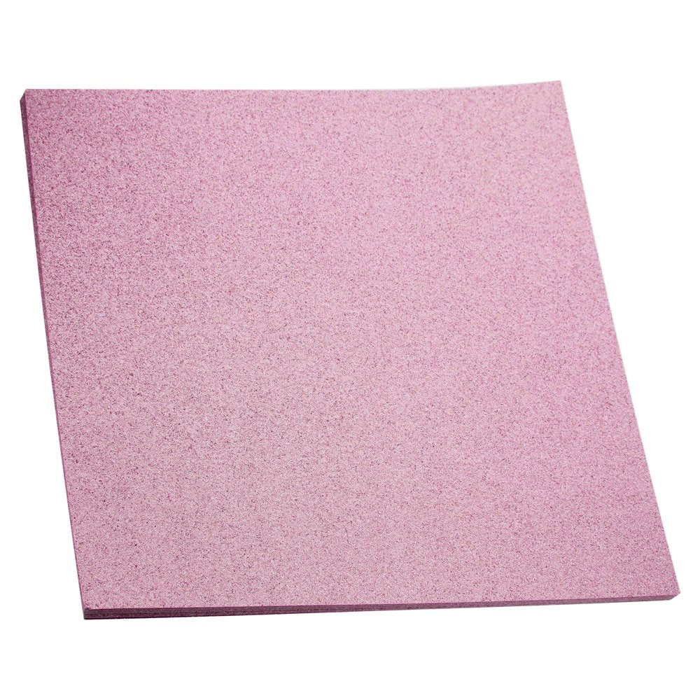 Glitter Cardstock Set - 15 Sheets of Rose Pink 12X12In Glitter Paper