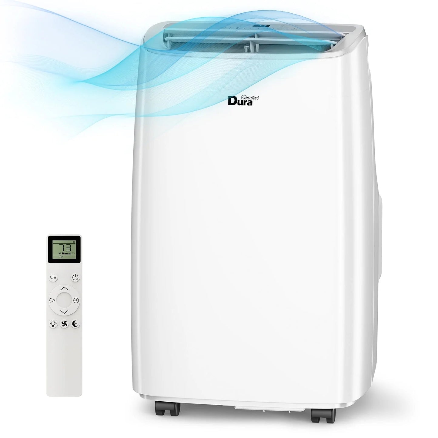 Portable Air Conditioner, 5,300 BTU Dual Motor, for Rooms up to 240 Sq Ft, Cooling, Dehumidifier, Fan(8000Btu ASHRAE)