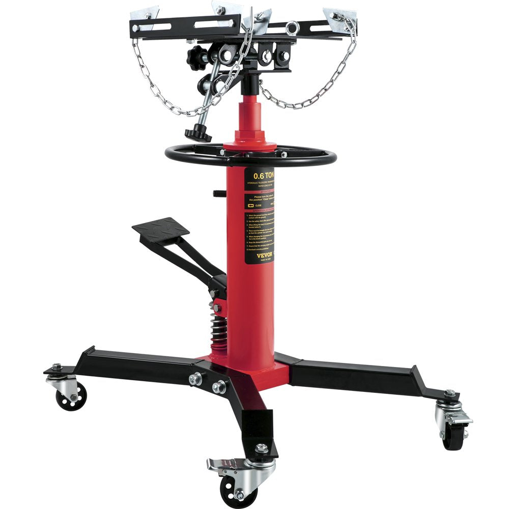 Transmission Jack 1322 Lbs 2-Stage Hydraulic High Lift Vertical Telescopic