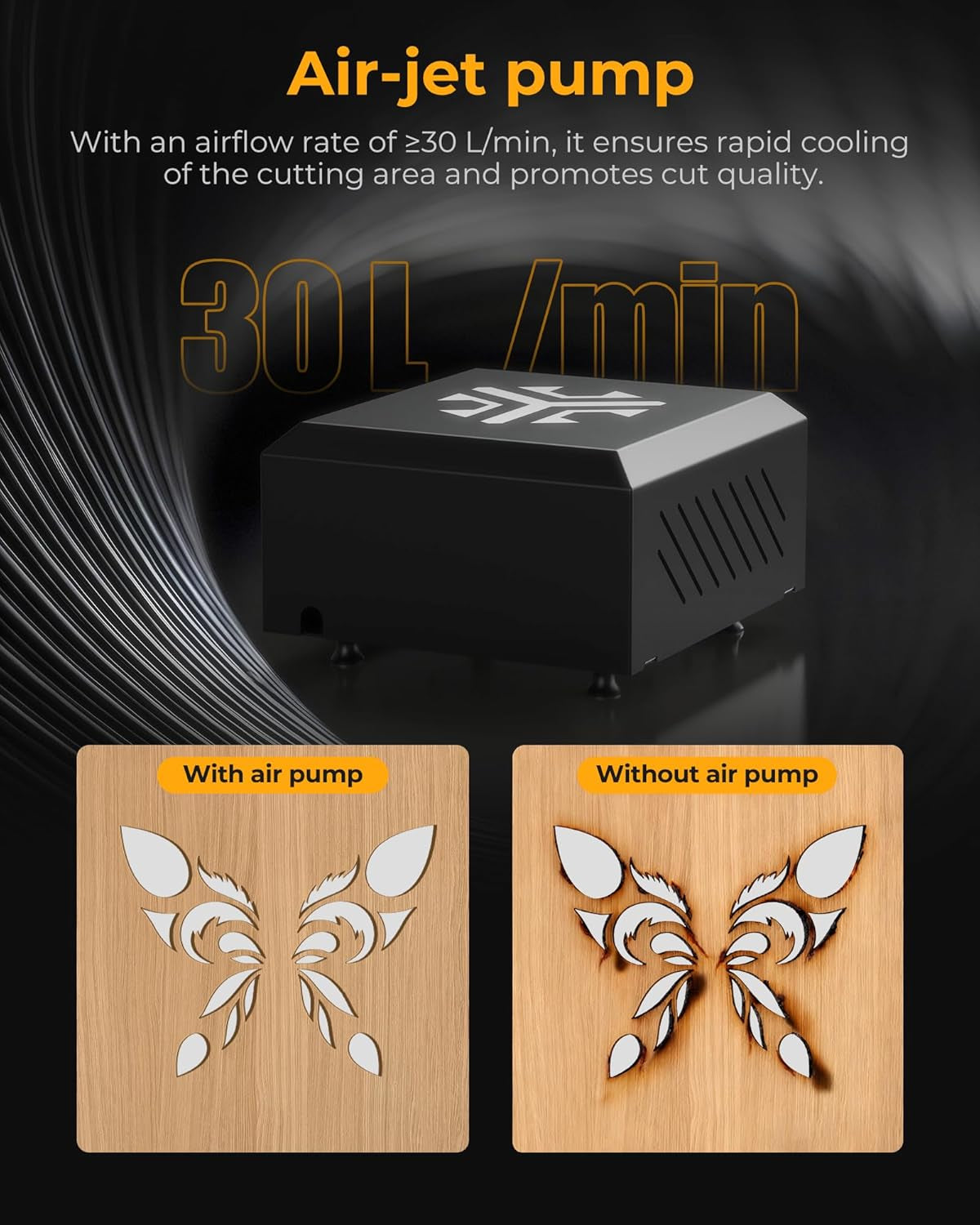 Acmer P3 Laser Engraver, Switchable 48W & 24W Diode 455Nm Lazer Cutter Engraving Machine with 30L Air Assist, COS Technology, Large 400×390Mm Work Area for Wood, Acrylic, Leather, Ceramic