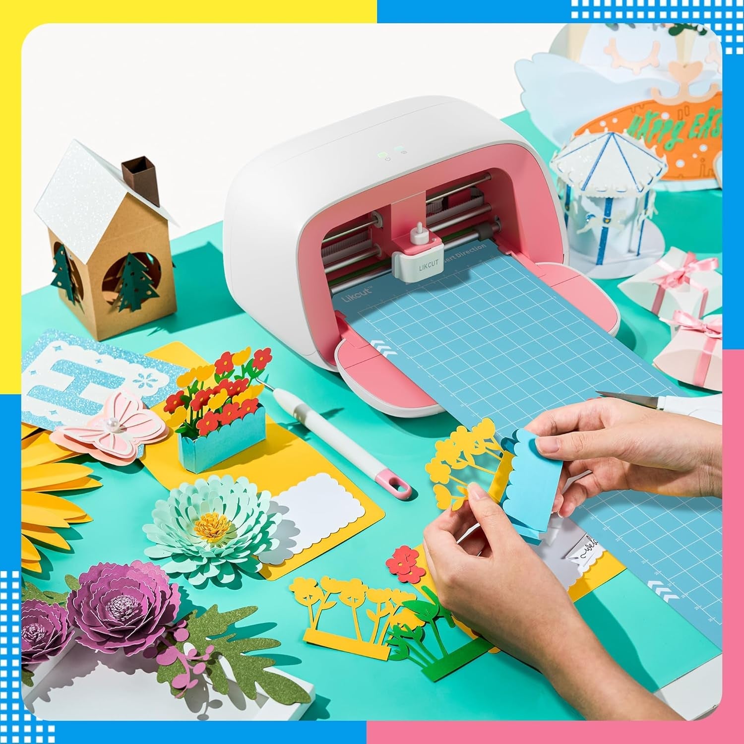 Glee S501 Vinyl Cutting Machine, 3 Likcut Light Grip Cutting Mats