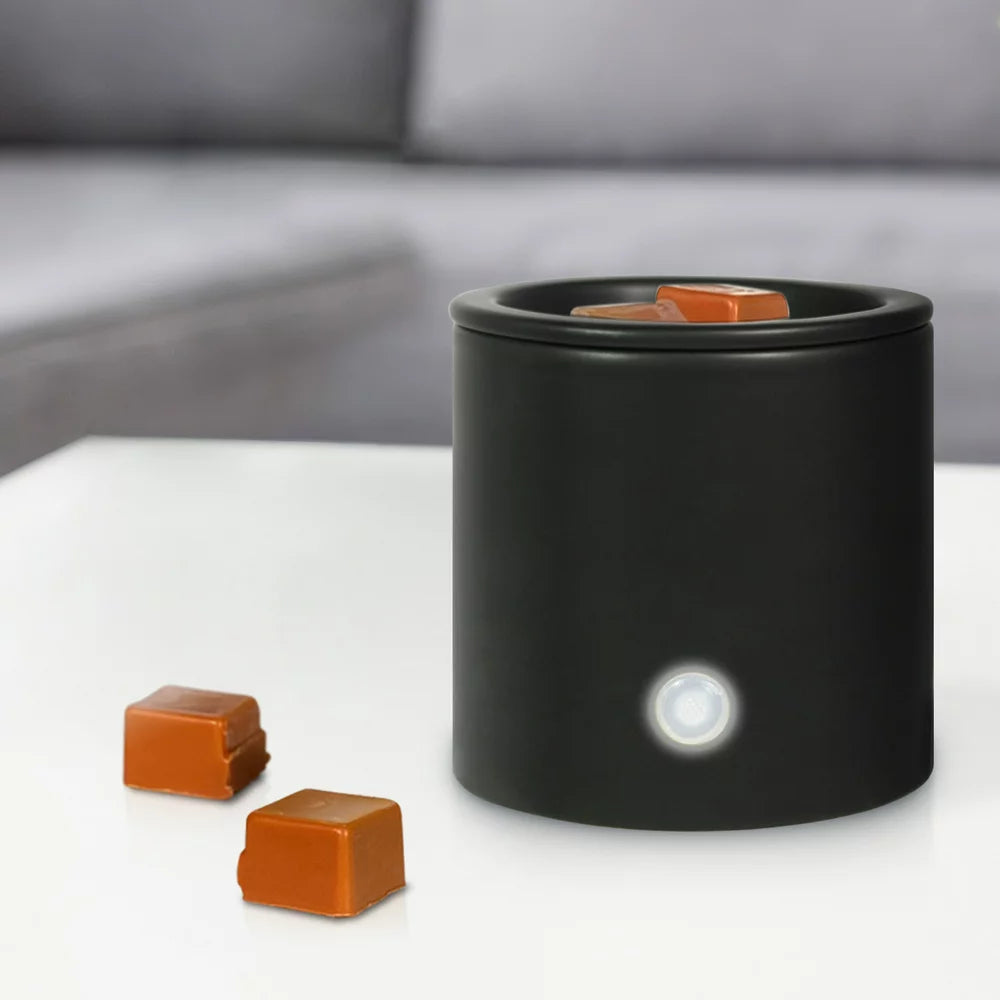 Electric Matte Black Ceramic Wax Warmer, Single Pack