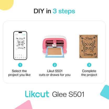 Insert Card Set for S501 Viny Cutter, 16 Pieces with Envelopes Insert Cards and Folding Cards, Create Event Cards for Parties, Weddings, Holidays, Scrapbooks & Keepsakes