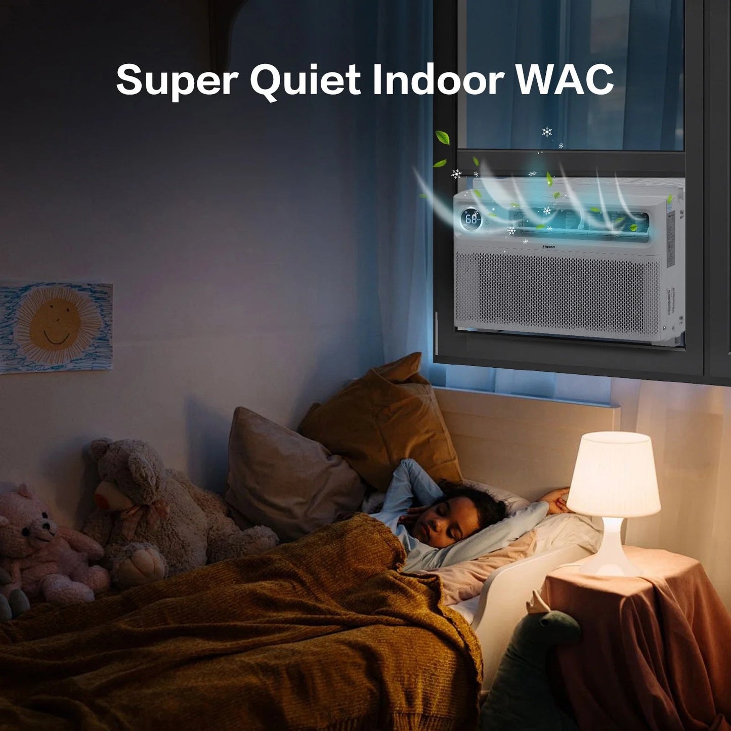 Energy Star 8000 BTU Inverter Window Air Conditioner, Energy-Saving Window AC Unit with APP & Voice Control, Ultra Quiet & Easy Installtion Design, Work with Alexa/Google Assistant, 115V/60Hz