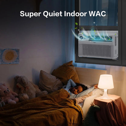 Energy Star 8000 BTU Inverter Window Air Conditioner, Energy-Saving Window AC Unit with APP & Voice Control, Ultra Quiet & Easy Installtion Design, Work with Alexa/Google Assistant, 115V/60Hz