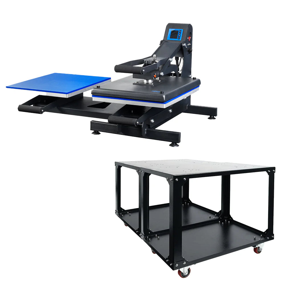 16" X 20" Double Station Auto-Open Heat Press Stand Bundle